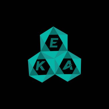 EKA yaratıcı minimalist harf logosu. EKA benzersiz vektör baş harfleri harf logosu tasarımı