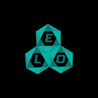 ELO yaratıcı minimalist harf logosu. ELO eşsiz vektör baş harfleri alfabe harf logosu tasarımı