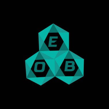 EOB yaratıcı minimalist harf logosu. EOB benzersiz vektör baş harfleri alfabe harfi logosu dizaynı EOB yaratıcı minimalist harf logosu. EOB benzersiz vektör baş harfleri harf logosu tasarımı