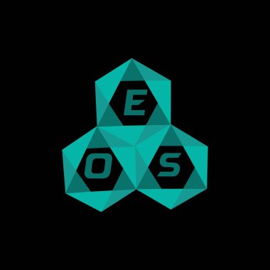 EOS yaratıcı minimalist harf logosu. EOS benzersiz vektör baş harfleri alfabe harfi logosu dizayn edilmiş yaratıcı minimalist harf logosu. EOS benzersiz vektör baş harfleri harf logosu tasarımı