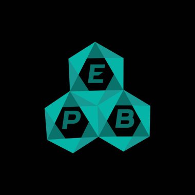 EPB yaratıcı minimalist harf logosu. EPB benzersiz vektör baş harfleri harf logosu tasarımı