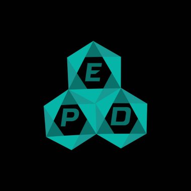 EPD yaratıcı minimalist harf logosu. EPD eşsiz vektör baş harfleri alfabe harf logosu tasarımı