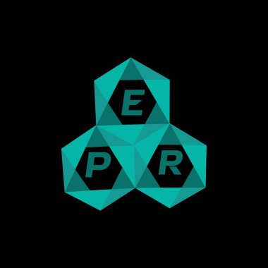EPR yaratıcı minimalist harf logosu. EPR benzersiz vektör baş harfleri alfabe harfi logo tasarımı