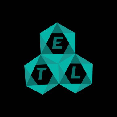 ETL yaratıcı minimalist harf logosu. ETL eşsiz vektör baş harfleri alfabe harfi logosu ETL yaratıcı minimalist harf logosu. ETL benzersiz vektör baş harfleri harf logosu tasarımı