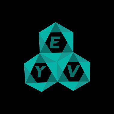 EYV yaratıcı minimalist harf logosu. EYV benzersiz vektör baş harfleri harf logosu tasarımı