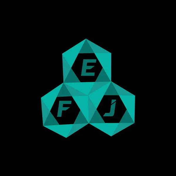 EFJ yaratıcı minimalist harf logosu. EFJ benzersiz vektör baş harfleri harf logosu tasarımı