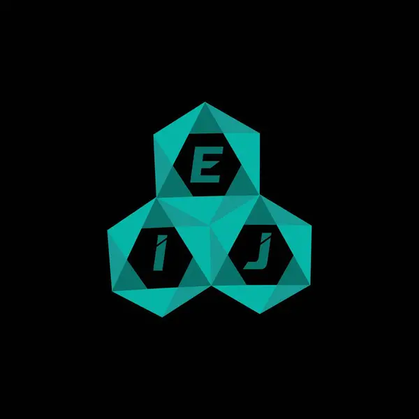 EIJ yaratıcı minimalist harf logosu. EIJ eşsiz vektör baş harfleri alfabe harfi logosu EIJ yaratıcı minimalist harf logosu. EIJ benzersiz vektör baş harfleri harf logosu tasarımı