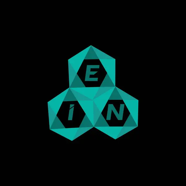 Yaratıcı minimalist harf logosu. EIN eşsiz vektör baş harfleri alfabe harfi logosu. Yaratıcı minimalist harf logosu. EIN eşsiz vektör baş harfleri alfabe harf logosu tasarımı