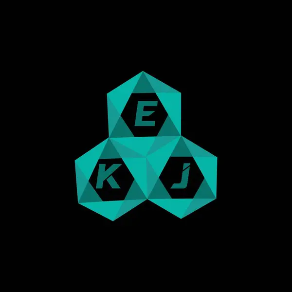 EKJ yaratıcı minimalist harf logosu. EKJ eşsiz vektör baş harfleri alfabe harfi logosu EKJ yaratıcı minimalist harf logosu. EKJ benzersiz vektör baş harfleri harf logosu tasarımı