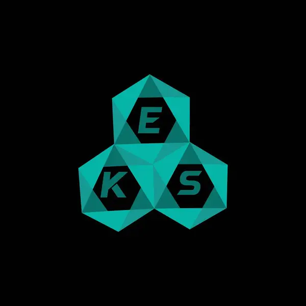 EKS yaratıcı minimalist harf logosu. EKS benzersiz vektör baş harfleri harf logosu tasarımı