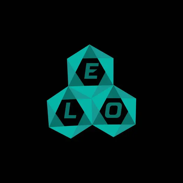 ELO yaratıcı minimalist harf logosu. ELO eşsiz vektör baş harfleri alfabe harf logosu tasarımı