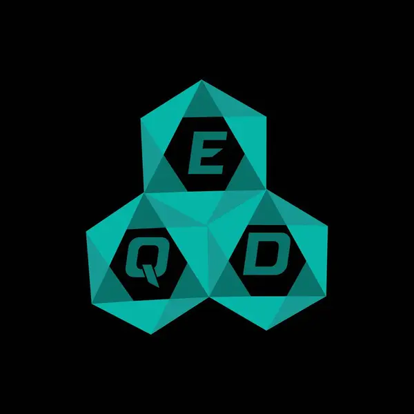 EQD yaratıcı minimalist harf logosu. EQD eşsiz vektör baş harfleri alfabe harfi logosu EQD yaratıcı minimalist harf logosu. EQD benzersiz vektör baş harfleri harf logosu tasarımı