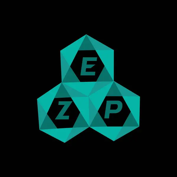 EZP yaratıcı minimalist harf logosu. EZP benzersiz vektör baş harfleri harf logosu tasarımı