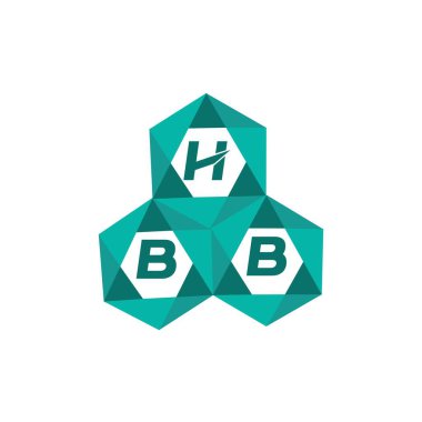 HBB yaratıcı minimalist harf logosu. HBB benzersiz vektör baş harfleri harf logosu tasarımı