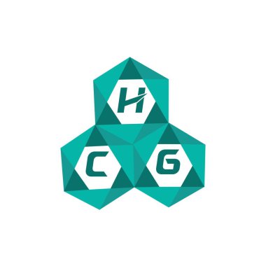 HCG yaratıcı minimalist harf logosu. HCG benzersiz vektör baş harfleri harf logosu tasarımı