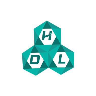 HDL yaratıcı minimalist harf logosu. HDL eşsiz vektör baş harfleri alfabe harfi logosu HDL tasarımı yaratıcı minimalist harf logosu. HDL benzersiz vektör baş harfleri harf logosu tasarımı