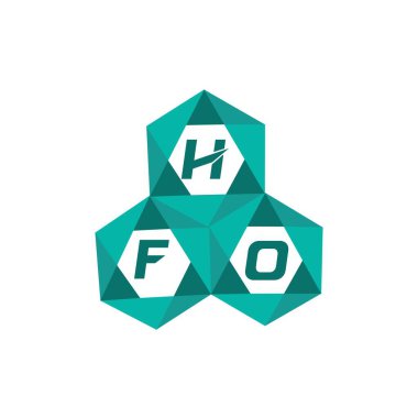 HFO yaratıcı minimalist harf logosu. HFO benzersiz vektör baş harfleri harf logosu tasarımı