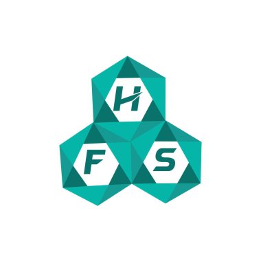 HFS yaratıcı minimalist harf logosu. HFS benzersiz vektör baş harfleri harf logosu tasarımı