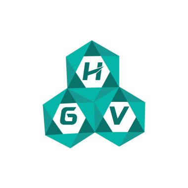 HGV yaratıcı minimalist harf logosu. HGV benzersiz vektör baş harfleri harf logosu tasarımı