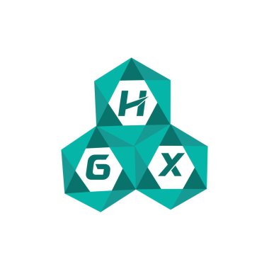 HGX yaratıcı minimalist harf logosu. HGX benzersiz vektör baş harfleri harf logosu tasarımı