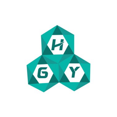 HGY yaratıcı minimalist harf logosu. HGY benzersiz vektör baş harfleri harf logosu tasarımı