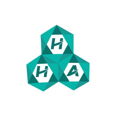 Yaratıcı minimalist harf logosu. HHA eşsiz vektör baş harfleri alfabe harfi logosu HHA yaratıcı minimalist harf logosu. HHA benzersiz vektör baş harfleri harf logosu tasarımı