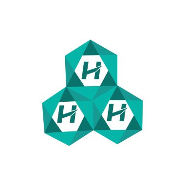 HHH yaratıcı minimalist harf logosu. HHH benzersiz vektör baş harfleri harf logosu tasarımı