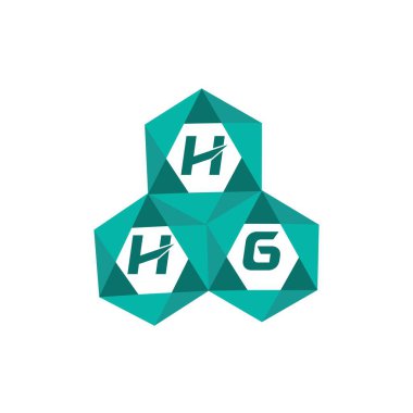 HHG yaratıcı minimalist harf logosu. HHG benzersiz vektör baş harfleri harf logosu tasarımı