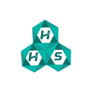 HHS yaratıcı minimalist harf logosu. HHS benzersiz vektör baş harfleri harf logosu tasarımı