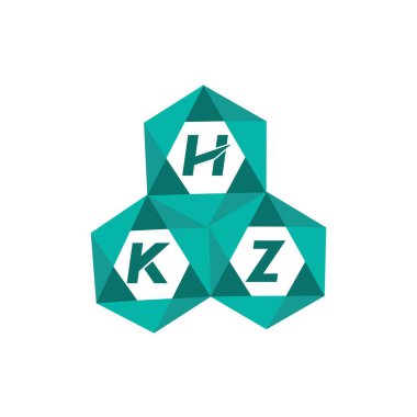 HKZ yaratıcı minimalist harf logosu. HKZ benzersiz vektör baş harfleri harf logosu tasarımı