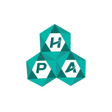 HPA yaratıcı minimalist harf logosu. HPA eşsiz vektör baş harfleri alfabe harfi logosu HPA yaratıcı minimalist harf logosu. HPA benzersiz vektör baş harfleri harf logosu tasarımı