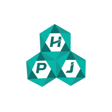 HPJ yaratıcı minimalist harf logosu. HPJ benzersiz vektör baş harfleri harf logosu tasarımı