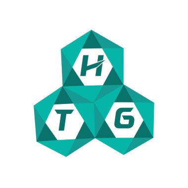 HTG yaratıcı minimalist harf logosu. HTG benzersiz vektör baş harfleri alfabe harfi logo tasarımı