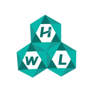 HWL yaratıcı minimalist harf logosu. HWL benzersiz vektör baş harfleri harf logosu tasarımı