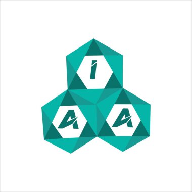 IAA yaratıcı minimalist harf logosu. IAA benzersiz vektör baş harfleri harf logosu tasarımı