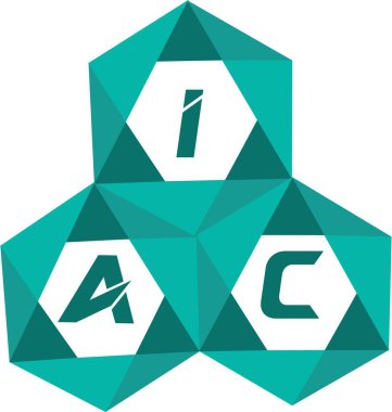 IAC yaratıcı minimalist harf logosu. IAC benzersiz vektör baş harfleri harf logosu tasarımı