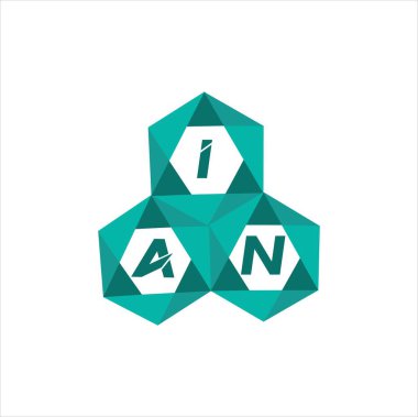 IAN yaratıcı minimalist harf logosu. IAN benzersiz vektör baş harfleri harf logosu tasarımı