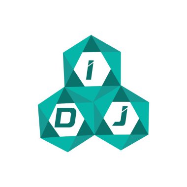 IDJ yaratıcı minimalist harf logosu. IDJ eşsiz vektör baş harfleri alfabe harfi logosu IDJ yaratıcı minimalist harf logosu. IDJ benzersiz vektör baş harfleri alfabe harfi logo tasarımı