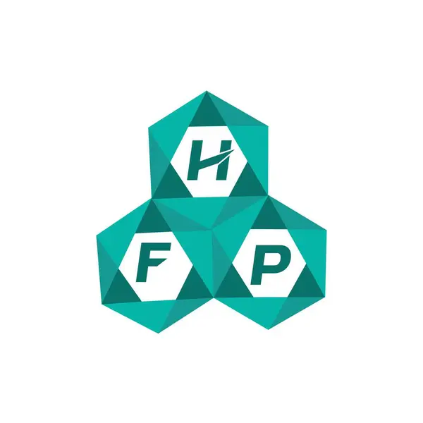 HFP yaratıcı minimalist harf logosu. HFP benzersiz vektör baş harfleri harf logosu tasarımı