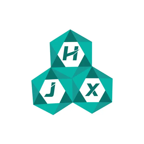 HJX yaratıcı minimalist harf logosu. HJX benzersiz vektör baş harfleri harf logosu tasarımı