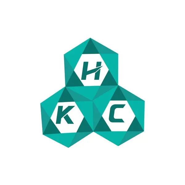 HKC yaratıcı minimalist harf logosu. HKC benzersiz vektör baş harfleri harf logosu tasarımı