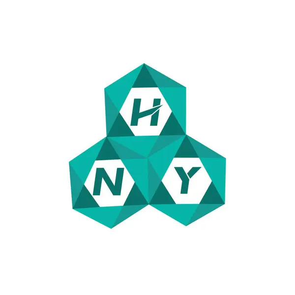 HNY yaratıcı minimalist harf logosu. HNY benzersiz vektör baş harfleri harf logosu tasarımı
