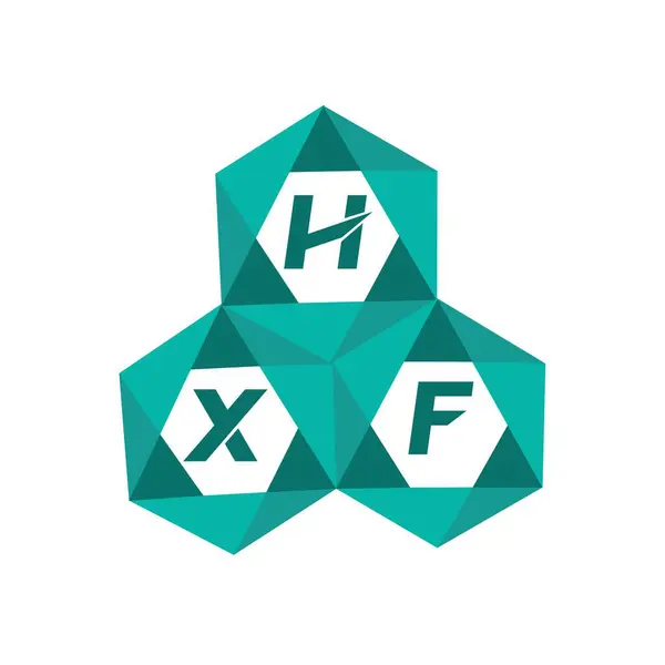 HXF yaratıcı minimalist harf logosu. HXF benzersiz vektör baş harfleri harf logosu tasarımı