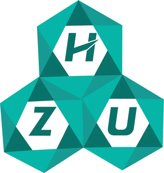 HZU yaratıcı minimalist harf logosu. HZU eşsiz vektör baş harfleri alfabe harfi logosu HZU yaratıcı minimalist harf logosu. HZU benzersiz vektör baş harfleri harf logosu tasarımı