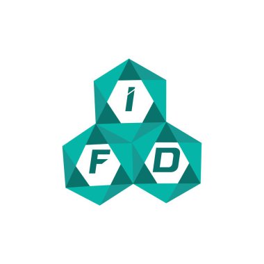 IFD yaratıcı minimalist harf logosu. IFD benzersiz vektör baş harfleri harf logosu tasarımı