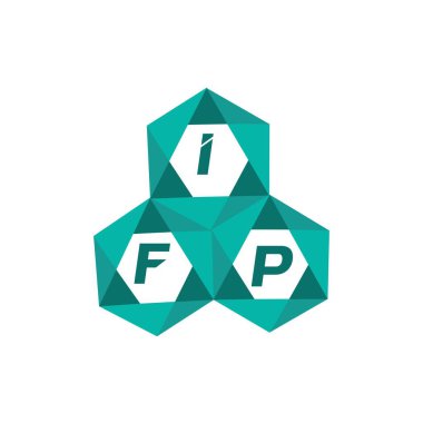 IFP yaratıcı minimalist harf logosu. IFP benzersiz vektör baş harfleri harf logosu tasarımı