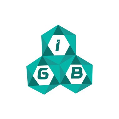 IGB yaratıcı minimalist harf logosu. IGB eşsiz vektör baş harfleri alfabe harf logosu tasarımı