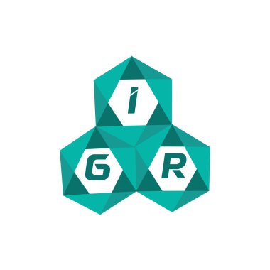 IGR yaratıcı minimalist harf logosu. IGR benzersiz vektör baş harfleri harf logosu tasarımı