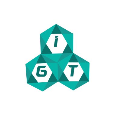 IGT yaratıcı minimalist harf logosu. IGT benzersiz vektör baş harfleri harf logosu tasarımı