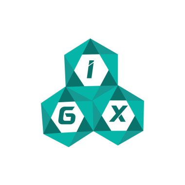 IGX yaratıcı minimalist harf logosu. IGX benzersiz vektör baş harfleri harf logosu tasarımı